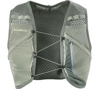 Salomon Active Skin 4 Compatible with Flasks Unisex Running Vest Hiking Trail, 4L, Precision Fit, Easy Access Precision Fit, and Optimized Storage, Green, S