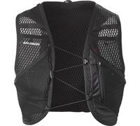 Salomon Active Skin 8 Compatible with Flasks Unisex Running Hydration Vest Hiking Trail , Precision Fit, 8L Precision Fit, and Optimized Storage, Black, XS