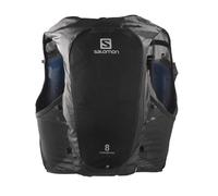 Salomon Adv Hydra Vest 8 Unisex Hydration Vest Trail running Hiking, Comfort and Stability, Quick Access to Hydration, and Simplicity, Black, M