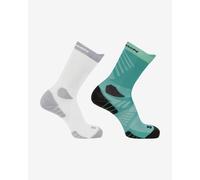 Salomon Aero Crew socks pack white green (2 pairs) - S