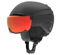Salomon Atomic Savor Visor Photo, Ski Helmet with Visor, Black, Size L, Max. Shock Absorption, Active Aircon Ventilation System, Mirror Coating for Clear Vision, 59-63 cm