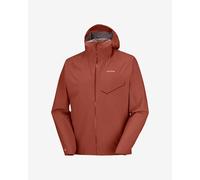 Salomon Bonatti Waterproof hooded jacket red clay - M