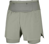 Salomon - Breathable, quick-drying shorts - Men's - Sense Aero 2In1 Trail 5" M - Sense Aero 2In1 Trail 5"M Castor Gray for Men - Size M - Grey Grey M