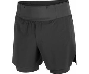 Salomon - Breathable, quick-drying shorts - Men's - Sense Aero 2In1 Trail 5" M - Sense Aero 2In1 Trail 5" M Deep Black for Men - Size L Black L