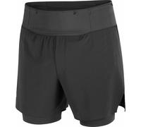 Salomon - Breathable, quick-drying shorts - Sense Aero 2In1 Shorts 5" M Deep Black for Men - Size M Black M