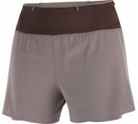 Salomon - Breathable, quick-drying trail running shorts - Sense Aero 2In1 Trail 4" W Iron for Women - Size XS - Beige Beige XS