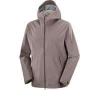 Salomon - Breathable, waterproof jacket - Outerpath 2.5L Jacket M Iron for Men - Size M - Brown Brown M