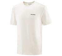 Salomon - Chest Logo Regular Tee - T-shirt size XL, white/sand