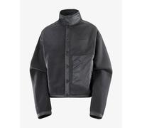Salomon Chroma Fleece Cardigan black Women - XS