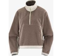 Salomon Chroma Fleece Crop Half Zip fleece Brown Cocoa Women - XS