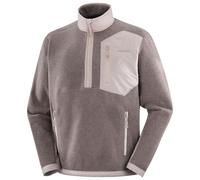 Salomon - Chroma Fleece Half Zip - Fleece jumper size S, grey/brown