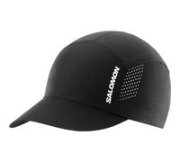 Salomon Cross Compact Unisex Visor, Quick Drying, Foldable, Made from Sustainable Fabric, Running Cap Fast Dry, Black, One Size