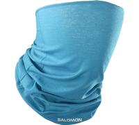 Salomon Cross Unisex Neckwarmer, New Fabric, Style, and Protection, Trail Running Hiking Ski, Tahatian Tide, One Size
