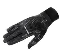 Salomon Cross Warm Gloves Unisex Practical Design, Breathable & Warming, Stylish Design, Deep Black, AO