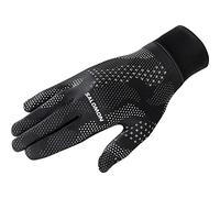 Salomon Cross Warm Gloves Unisex Practical Design, Breathable & Warming, Stylish Design, Deep Black, AO