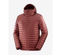 Salomon Elixir Micro Down Jacket with Hood burgundy red - S
