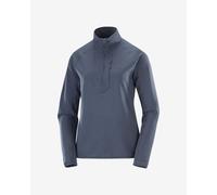 Salomon Essential Lightwarm Half Zip Fleece Midnight Blue Women - XS