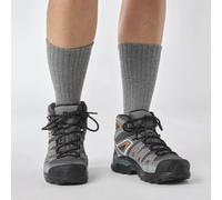 Salomon Evasion Crew Socks (2 Pack) | UK S in Light Grey/Heather Medium