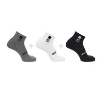 Salomon Everyday Ankle 3-Pack Socks Dark Grey White Black - S