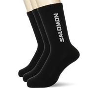 Salomon EVERYDAY CREW 3-PACK Socks 3-Pair Unisex Black Size Small UK 3.5 - 5.5
