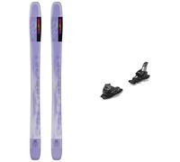 Salomon - Freeride/Freestyle ski bindings - Pack Qst Lumen 98 Lilac Breeze/Rhodamine Red/Saffron 2025 for Women - Purple Purple 160 cm