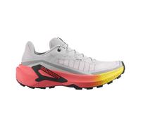 Salomon Genesis 2 Women's Trail Running Shoes | UK 7 in Grey Violet/Safety Yellow/Neon Flame