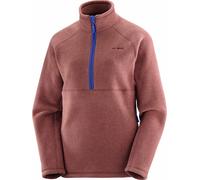 Salomon - Half-zip fleece - Chroma Fleece HZ W Rum Raisin for Women in Recycled Polyester - Size XL - Burgundy Burgundy