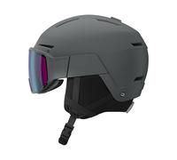Salomon - Helmet with visor/peak - Osmo Sigma Ebony/Sol Sb for Men - Size 53-56 cm - Black Black 53-56 cm