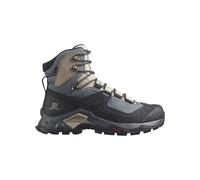 Salomon - Hiking boots - Quest Element Gtx W Ebony/Rainy Day for Women in Leather - Size 6 UK - Blue Blue 6 UK