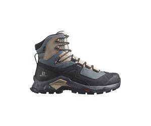 Salomon - Hiking shoes in GORE-TEX - Quest Element Gtx W Ebony/Rainy Day for Women in Leather - Size 4,5 UK - Blue Blue 4.5 UK
