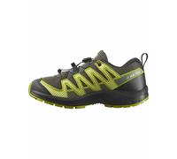 Salomon - Hiking shoes - XA Pro V8 J Urban Chic / Black / Dark Citron - Kid Size 34 - Khaki Khaki 34