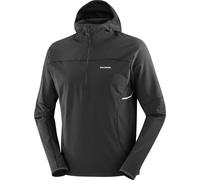Salomon - Hybrid half-zip Jacket - Sense Aero Hybrid HZ HD M Deep Black for Men - Size L Black