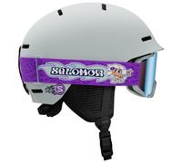 Salomon - Kid's Player Combo Cat. 2 VLT 25% - Ski helmet size 49-53 cm - S, grey