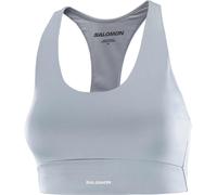 Salomon - Lightweight Stretch Bra in recycled Polyester - Shakeout Core Bra W Trade Winds for Women - Size XS - Grey Grey XS