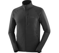 Salomon - Lightweight Stretch Fleece - Sntial Lightwarm FZ M Deep Black for Men - Size S Black S