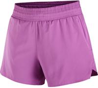 Salomon - Lightweight Stretch Road running shorts - Shakeout Core 2In1 Shorts 4 W Iris Orchid for Women in Recycled Polyester - Size L - Purple Purple L