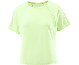 Salomon - Lightweight, stretchy sleeveless road running T-shirt - Shakeout Air Cropped SS Tee W Butterfly for Women - Size XS - Green Green XS