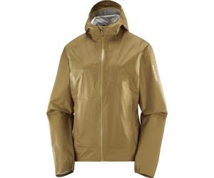 Salomon - Lightweight, waterproof Protection jacket - Bonatti WP Jkt W Brilliant Olive for Women - Size XS - Khaki Khaki XS
