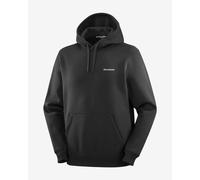 Salomon Logo Hoodie Pure Black - L