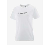 Salomon Logo Short Sleeve T-Shirt White Women - XS