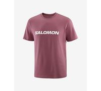 Salomon Logo Short Sleeve T-Shirt Wine Red - S