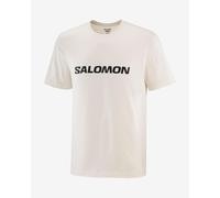 Salomon Logo T-shirt short sleeve cream white - S