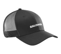 Salomon Logo Trucker Cap for Men, Breathable Trucker Cap for Ski Snowboard, Hiking, Outdoor Sports, Classic Style, Deep Black