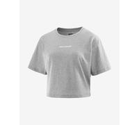 Salomon Logo Twist Short Sleeve T-Shirt Grey Women - S