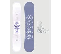 Salomon Lotus+Spell White 2026 Snowboard Set pattern 135
