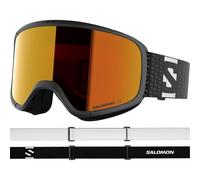Salomon LUMI Goggles, Unisex Anti-Fog Ski Goggles for Trail Running and Mountain Adventures, Black/Mid Red