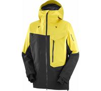 Salomon - Men's GORE-TEX ePE ski jacket - Moon Patrol GTX Jkt M Cress Green/Deep Black for Men - Size M - Yellow Yellow M