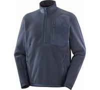 Salomon - Men's half-zip fleece - Pullover Chroma Fleece HZ M Blue Nights for Men in Recycled Polyester - Size S - Navy Navy S