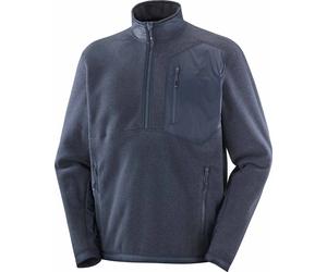 Salomon - Men's half-zip fleece - Pullover Chroma Fleece HZ M Blue Nights for Men in Recycled Polyester - Size S - Navy Navy S