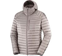 Salomon - Men's insulating goose down jacket - Elixir Micro Down HD M Iron for Men - Size M - Brown Brown M